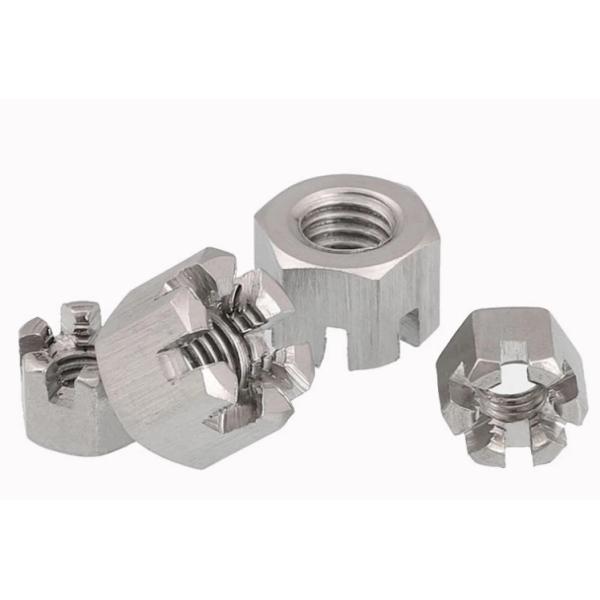GB6178 Stainless Steel Hexagon Slotted And Castle Nut 18-8 Stainless Steel DIN935 Slotted Hex M16 Castle Nuts