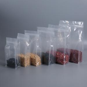 Buy cheap Eco Friendly Zip Lock Clear Flat Bottom Gusset Bags from wholesalers