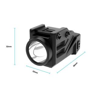 Buy cheap Compact Handgun Rechargeable Tactical Led Flashlight 550lm Aircraft Grade from wholesalers