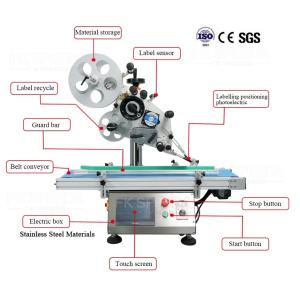 Buy cheap Electric Driven Tabletop Flat Surface Labeling Machine for Carton Pouch Plane Surface from wholesalers