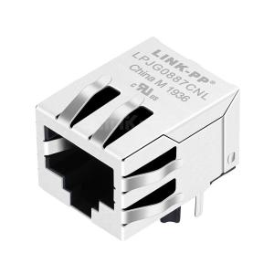 Buy cheap LPJG0887CNL 100/1000 Base-T Tab Down Without Led Single Port Shielded RJ45 Modular Jack from wholesalers