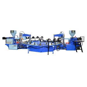 China Automatic Rotary Shoe Sole Making Machine 1 Color / 2 Color Sole Machine on sale