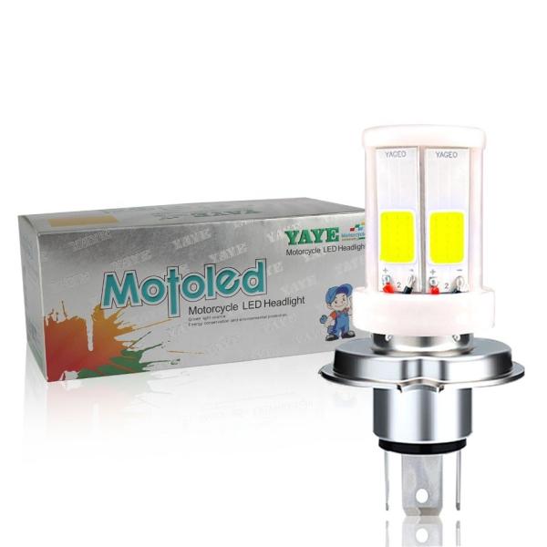 Quality 2400lm 50000 Hours H4 HS1 BA20D H6 P15D H6M 4 COB Ceramic LED Head Light Fog Bulb for sale