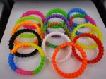 13mm width Twist Rubber Bracelets,Silicone Braided bracelet,Silicone CHAIN