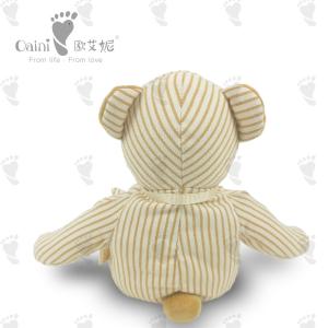 Buy cheap Presents EN71 Striped Teddy Bear Plush Fairy Doll Child Friendly 37 X 42cm from wholesalers