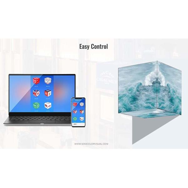 SMD1921 IP65 Magic Cube LED Display With Epistar LED For Shopping Malls