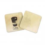 Buy cheap Wood Transfer Sublimation Blank MDF Square Cork Coasters Double Sides Printable from wholesalers