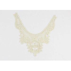 Buy cheap Guipure Lace Collar  Applique , Water Soluble Chemical Neckline Applique Trim For Dress from wholesalers