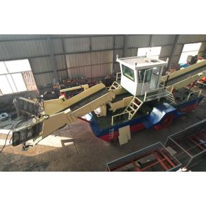 24 m3/h Hydraulic Water Hyacinth Harvester Machine / Aquatic Weed Harvester With