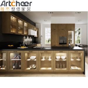 Buy cheap Customized Color LED Cabinet Italian Style Home Kitchen Cabinet with Classical Design from wholesalers