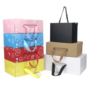 Buy cheap CMYK Colorful Shoe Corrugated Paper Packaging Box , Rectangle E Flute Corrugated Box from wholesalers