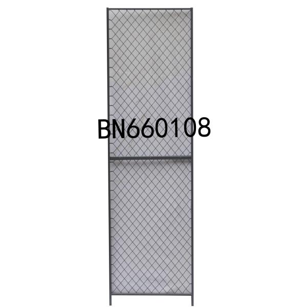 Buy cheap 8’ High X 1’ Wide Steel Mesh Partitioning Woven Wire Mesh Panels Gray Color Finished from wholesalers