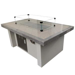 50,000BTU Auto-Ignition Propane Outdoor Natural Gas Firepit Rectangular Garden