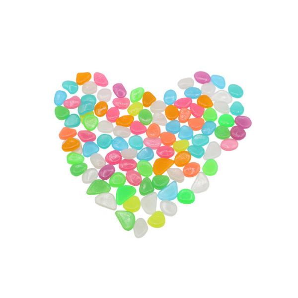 2cm Garden Walkways Decoration Resin Luminescent Stones