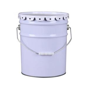 Buy cheap Customized Logo 3.5 Liter Square Bottom Iron Seed Bucket Flower Planter With Snap On Lid product
