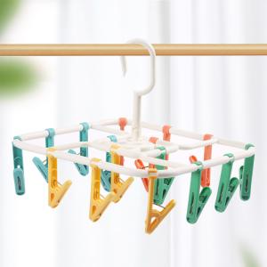 Buy cheap 16 Clips Clothespin Multifunctional Socks Hanger Windproof from wholesalers