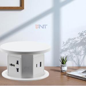 Buy cheap OEM/ODM Smart Pop-Up Power Outlet Aluminum Tabletop Socket with 4 AC Outlets & 2 USB Ports IP44 Standard for Charging from wholesalers