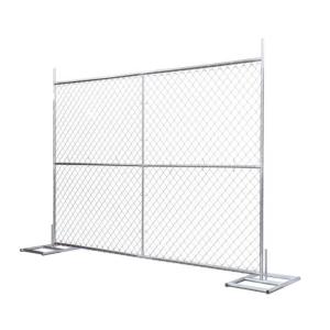Buy cheap 8'x12' temporary chain link fence panels diameter wire 11.5ga chain link mesh 2" x 2" tube 35mm wall thick 1.60mm from wholesalers