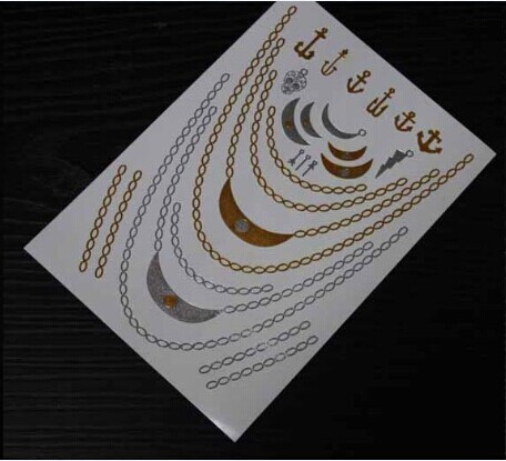 Buy cheap Gold and Silver Metallic tattoo from wholesalers