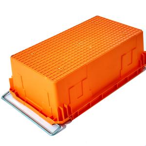 Buy cheap 45L Stack And Nest Plastic Crate Turnover Moving Container Nesting Plastic Crate With Handle from wholesalers