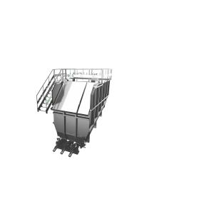 Buy cheap Carbon Steel 3*7.5kw 45m3 Raw Material Hopper from wholesalers