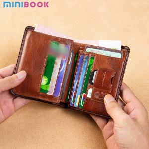 Multi-functional Men's Wallet Genuine Leather Coin Purse for Sophisticated