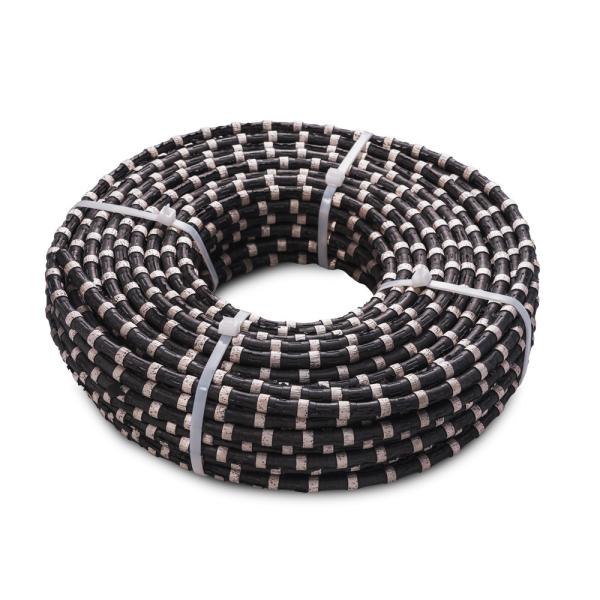 Steel Rubber Diamond Wire Saw for Cutting of Reinforced Concrete Granite Marble