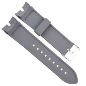 Buy cheap Leaf Texture Mens Rubber Watch Bands , 24mm Silicone Watch Strap from wholesalers