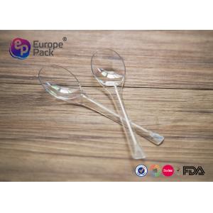 Buy cheap Washable Plastic Ice Cream Taster Spoons Transparent Color For Food Decoration from wholesalers