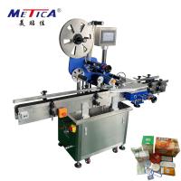 Buy cheap 220V 50hz 1kw Automatic Box Label Applicator Machine With Correction Device product