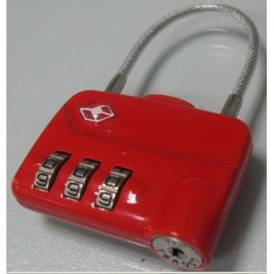 Buy cheap TSA number padlock cable rope with 3 digit from wholesalers
