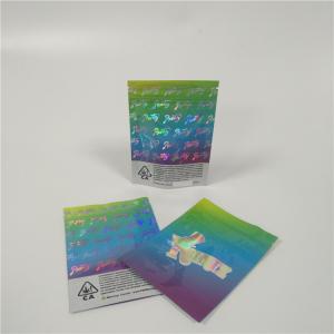 Buy cheap RUNTZ Smell Proof Plastic Pouches Packaging PET / Hologram Film Material SGS Approval from wholesalers