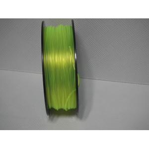 Yellow 3D Printer Plastic Filament , + / -0.03mm Tolerance Transparent ABS