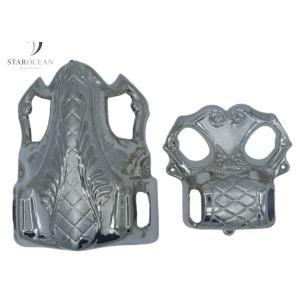 Buy cheap Shiny Silver Plastic Coffin Corners Coffin Handles And Accessories Supplier 4#S from wholesalers