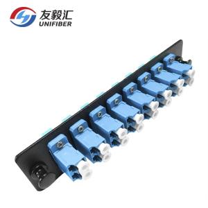 Buy cheap Metal LC Duplex 16fibers OS2 Single Mode Adapter Panel from wholesalers