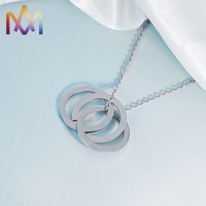 Buy cheap 55CM Chain Russian Ring Engraved Name Necklace from wholesalers