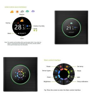 Buy cheap Smart Thermostat With Touch Buttons For Electric Heater/Water Heater/Gas Boiler Control Voice Control Tuya App from wholesalers