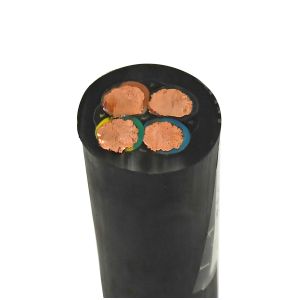 Flexible Rubber Submersible Well Pump Cable Custom Size Deep Well Wire