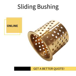 Flanged Bronze Bushings Plain CuSn8 Mesh