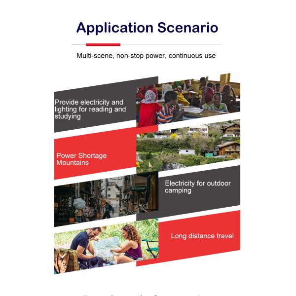 Outdoor Portable Solar Home Light System Kit Mini Power Led Charging Monocrystalline