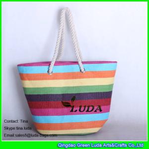 Buy cheap LUDA 2015 summer colorful straw totes paper straw new designer beach bag from wholesalers