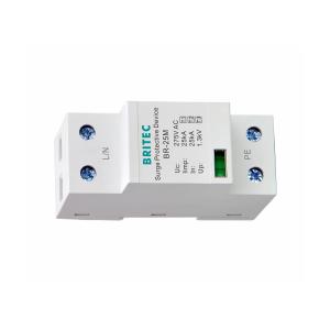 High Current Lightning Protector 25kA SPD AC 275V Single Phase Power Supply