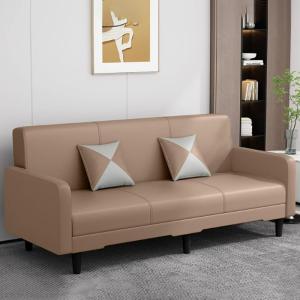 Buy cheap Synthetic Leather Modern Office Furniture Couch Medium Back With Armrest from wholesalers