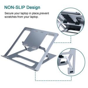 Buy cheap Grey Anodizing Angle Adjustable Notebook Folding Stand For Improved PC Performance from wholesalers