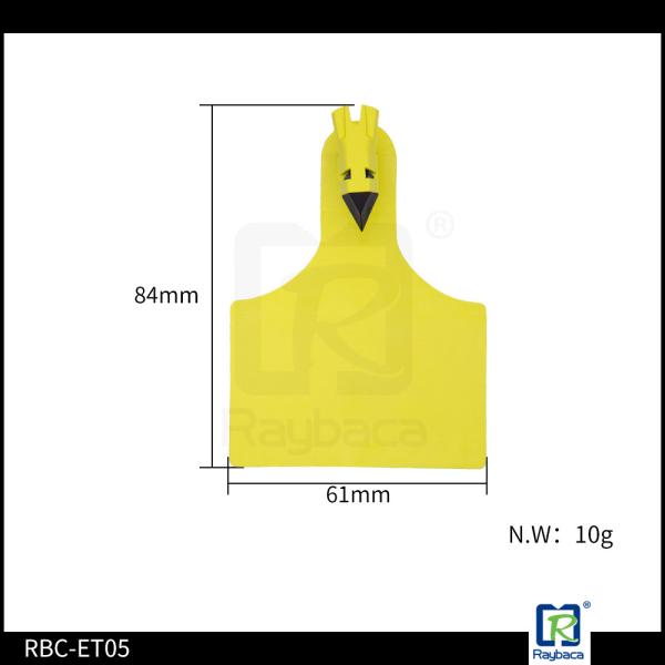 Quality Livestock Management Custom RFID Tags Cow Electronic Ear Tag One Piece Structure for sale