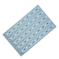 0.075mm Line LED Light Aluminum Clad Pcb Lead Free HASL For HDI