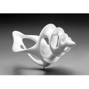 Buy cheap Artificial Style Modern Abstract Sculpture , Contemporary Art White Abstract Sculpture from wholesalers
