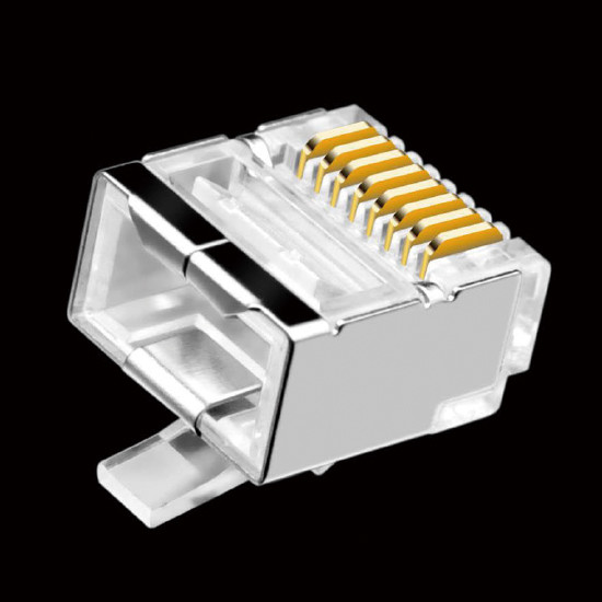Buy cheap Shielded Flat CAT5E Modular Plug ZC-MP5E88SFS-1 8P/8C Short Crystal Head product