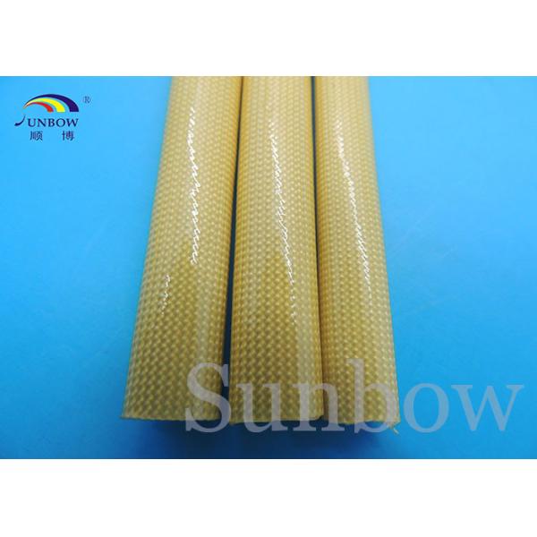 Quality 4kv Polyurthane Resin Coated Fiberglass Sleeve For Wire Harness for sale