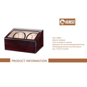 Auto Battery Operated Watch Winder Case Box Custom Shape Embossing